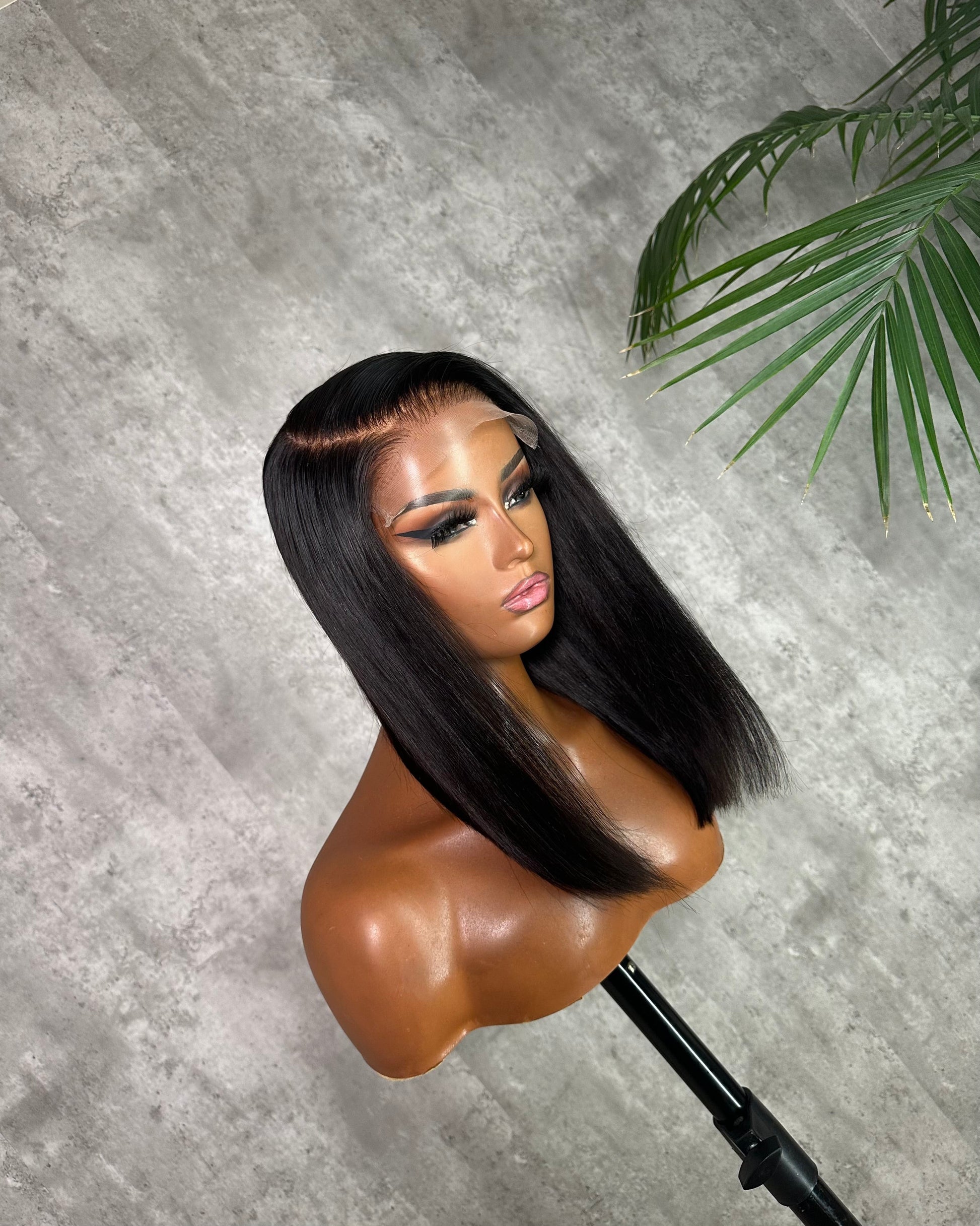 glueless wig, hd 6x6 straight, Blair side