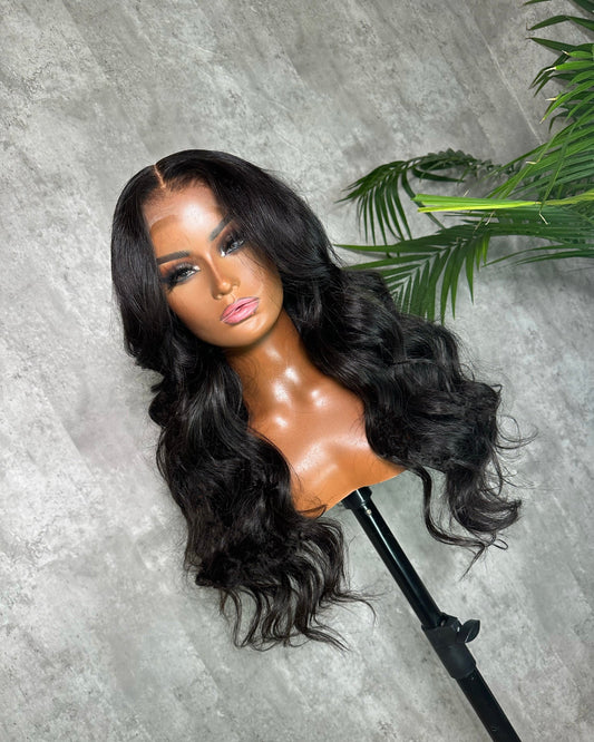 glueless wig, hd 6x6 body wave, Sasha front