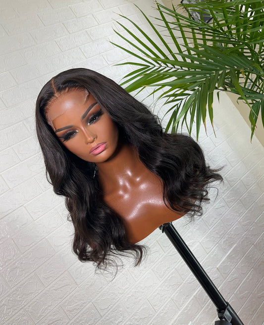 glueless wig, hd 5x5 body wave, brandy front